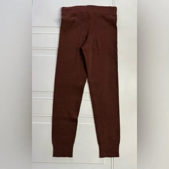 Thread & Supply Sienna Wool Blend Knit Brown Leggings Pants Joggers Size Small - Picture 6 of 6